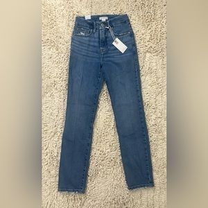 Good American Good Classic Jeans Indigo Wash 28” Inseam Women's Sz 00/24 NWT